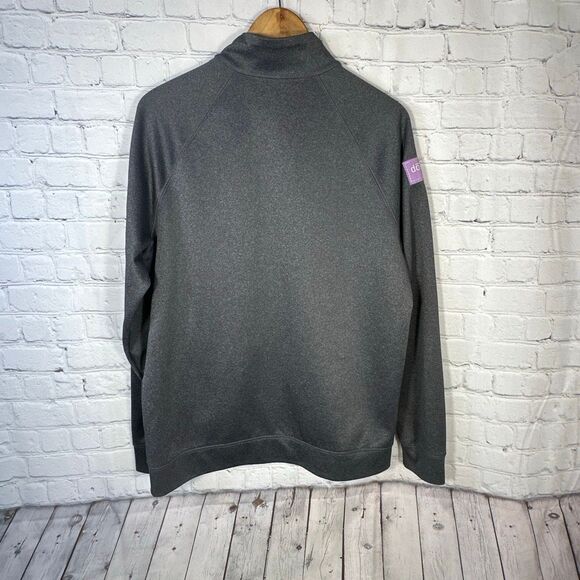 Alo Yoga Jacket Womens Large Full Zip Gray DoTerra Patch Run Sports - Picture 5 of 8